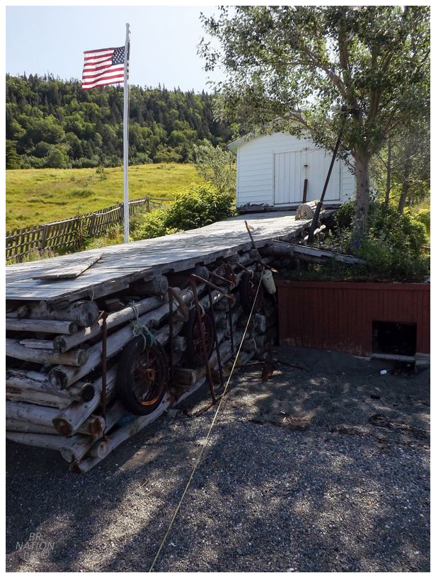 american flag in brakes cove